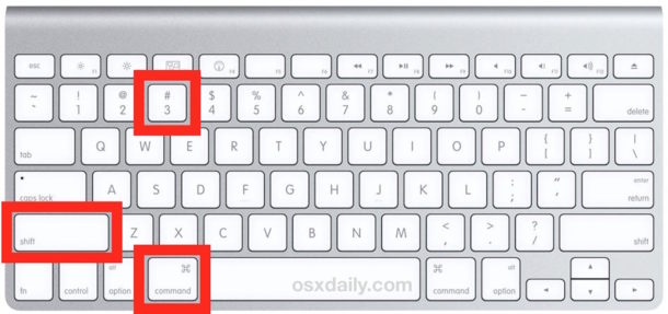 mac keys for screenshot